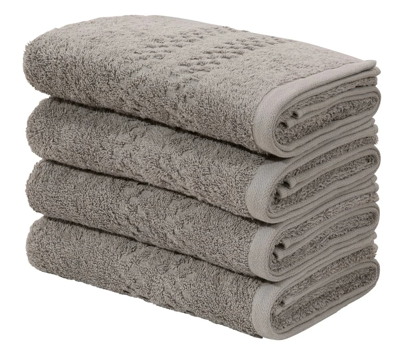 OTTO HOME Handtuch-Set Regona Grau 4-tlg. Frottee - Bild 2