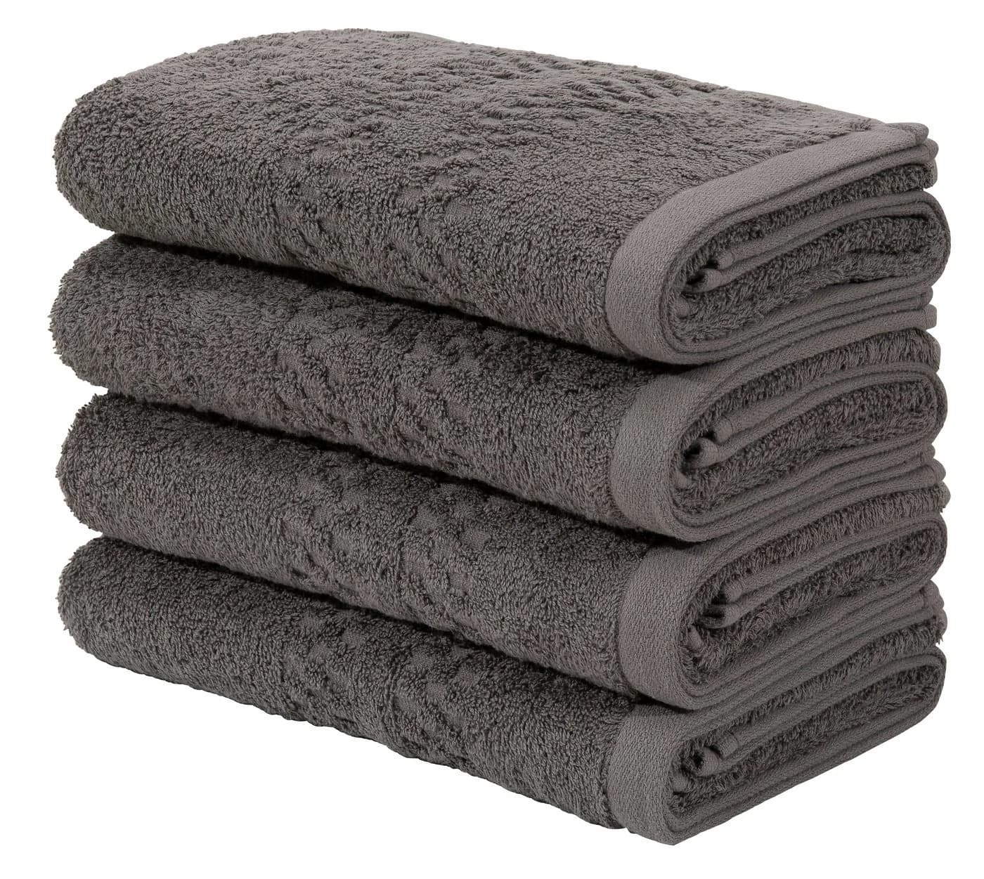 OTTO HOME Regona Handtuch-Set 4-tlg. Anthrazit Frottee - Bild 2