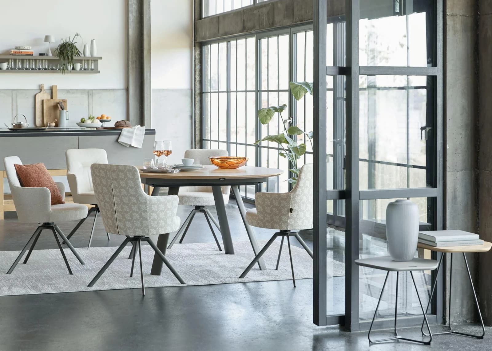 Esstisch JOOP! STUDIO DINING Wideiche Braun Metall