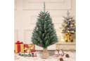 LALAHO Künstlicher Weihnachtsbaum 90cm Mini LED Weihnachtsbaum Bild 3