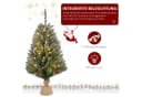 LALAHO Künstlicher Weihnachtsbaum 90cm Mini LED Weihnachtsbaum Bild 4