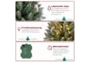 LALAHO Künstlicher Weihnachtsbaum 90cm Mini LED Weihnachtsbaum Bild 5
