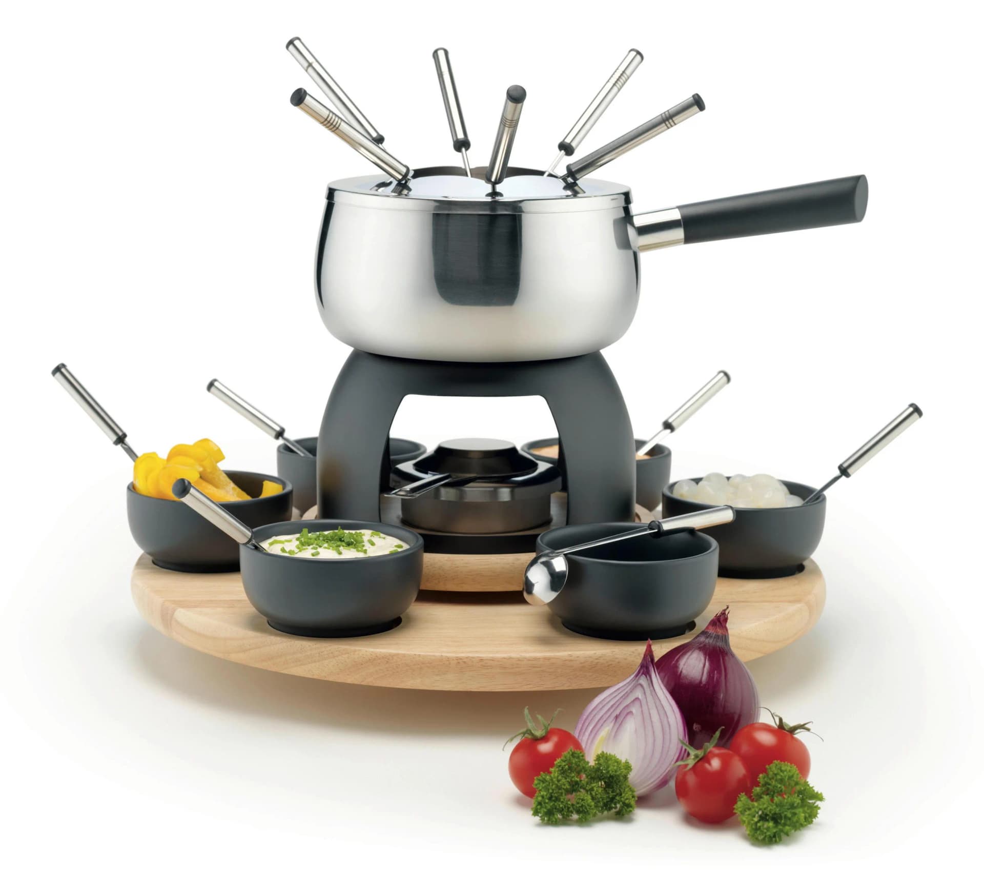 Mäser Fondueset Schwarz/Braun 23-teilig - Bild 2