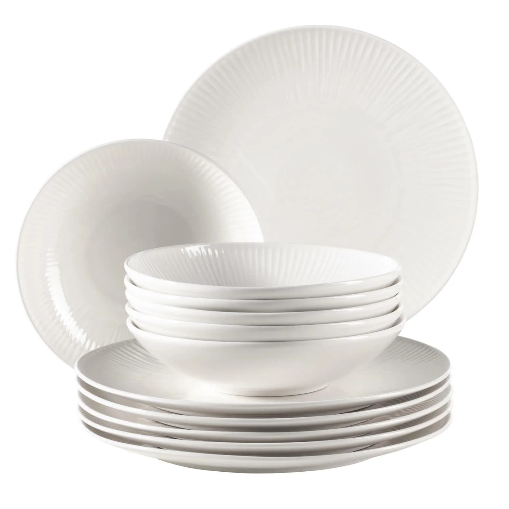 MÄSER Teller-Set »Dalia« 12-teilig Porzellan