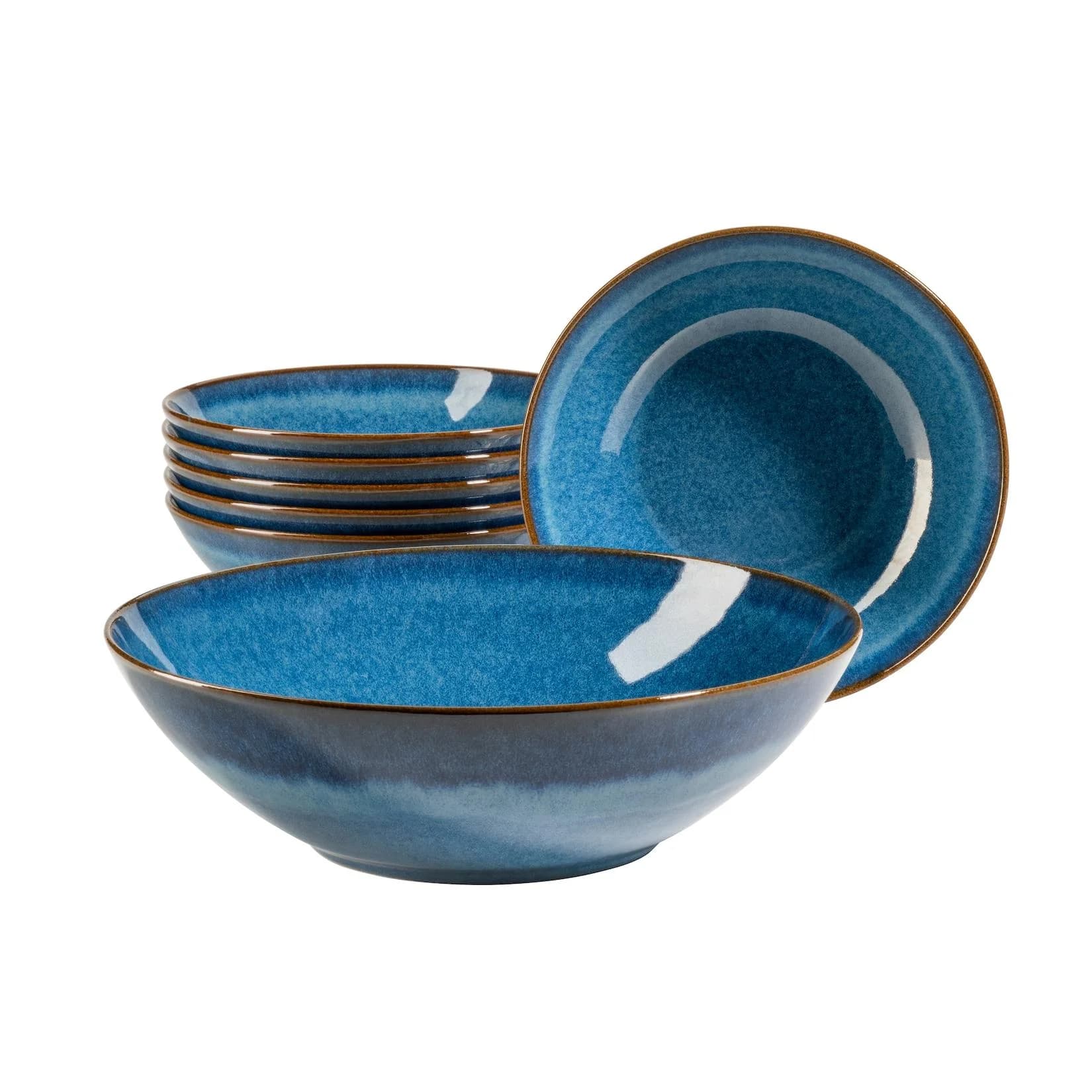 Mäser Salatschüssel-Set Keramik OSSIA Königsblau