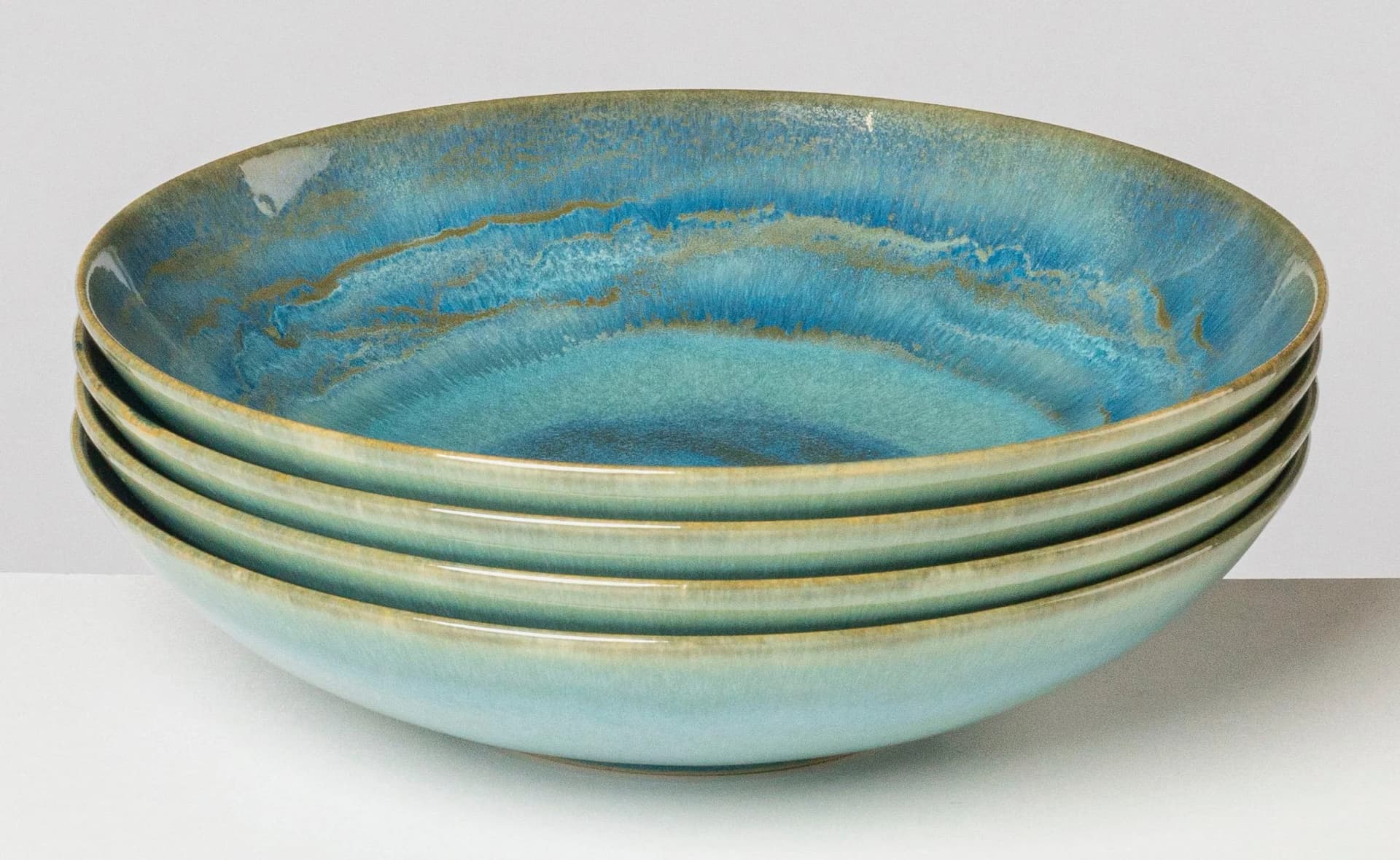 Suppenteller GIPFELSTÜCK Tiefer See Bunt Grün Blau Scandi-Style - Bild 2