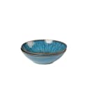 Schüssel GIPFELSTÜCK "Eisfall" Blau/Braun 24 cm Steinzeug Scandi-Style Bild 1