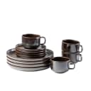 Kaffeeservice GIPFELSTÜCK "Glockenklang" Braun (Bronze) 12-tlg. Steinzeug Bild 1