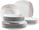 Mäser Tellerset Sencilla Weiß 18 Stk. Porzellan Geschirr-Set Bild 2
