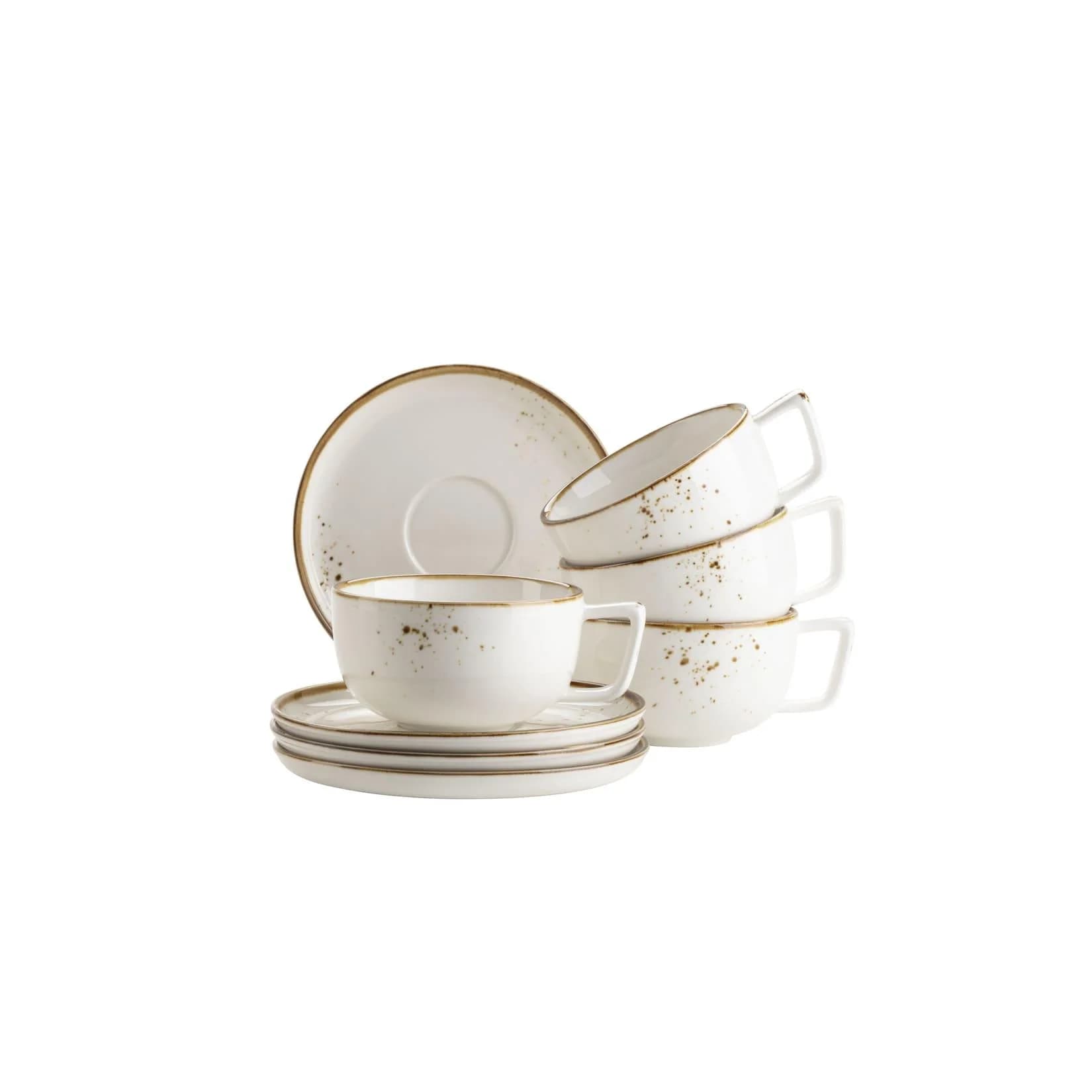 Mäser Kaffeetassen-Set Pinta Porzellan 8er Set