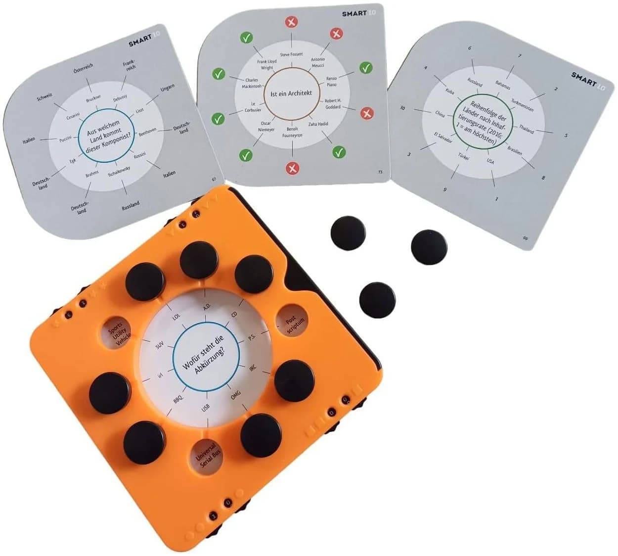 Piatnik Spiel Smart 10 Quizspiel Bunt Reisetaugliche Box - Bild 4