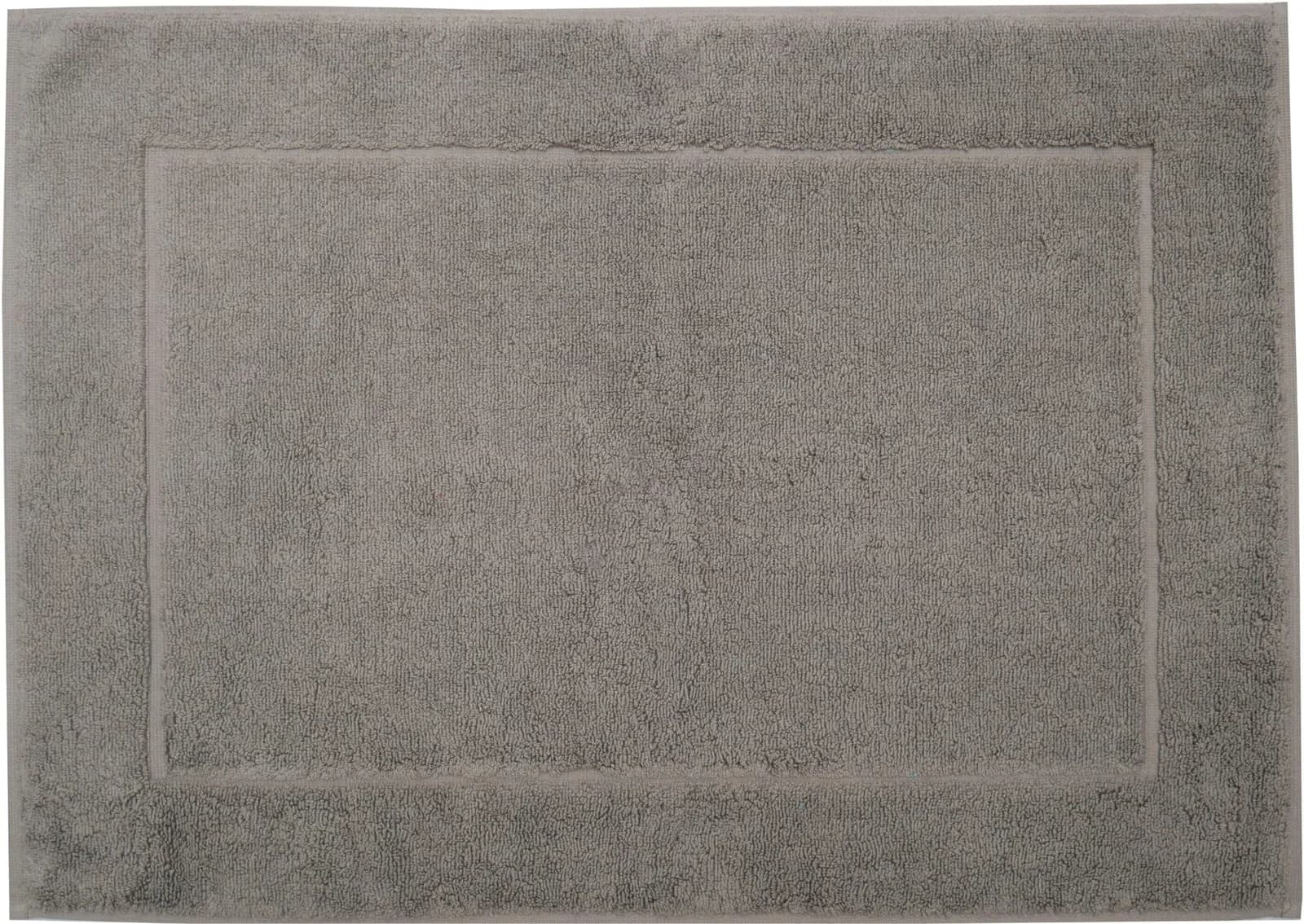 Badematte aus Baumwolle in grau (taupe)