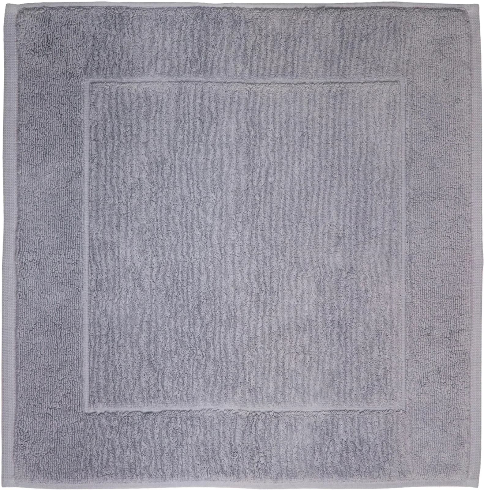 Graue Badematte aus Baumwolle, 110x11 cm