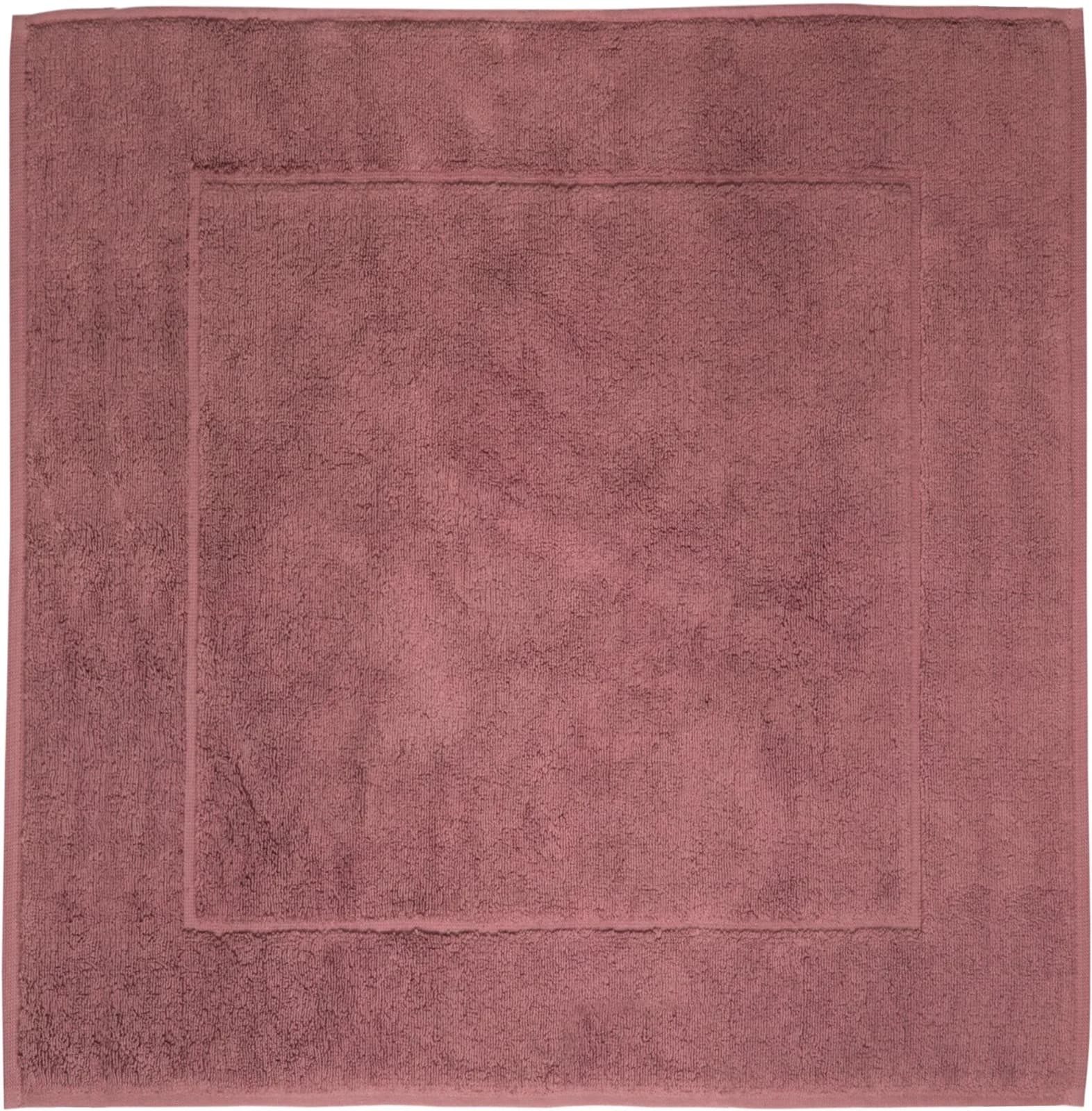 Rosa Badematte aus Baumwolle, quadratisch, 110x11 cm