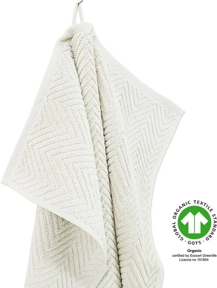 FRAMSOHN FROTTIER Ocean Bio Handtuch Set Beige/Naturweiß 2-tlg. - Bild 3