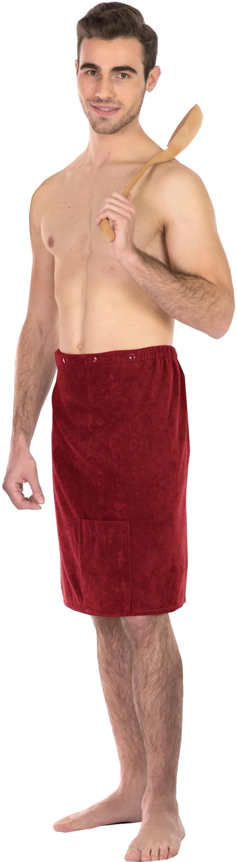 Framsohn Saunakilt Herren Sarong Bordeaux Frottier 60cm