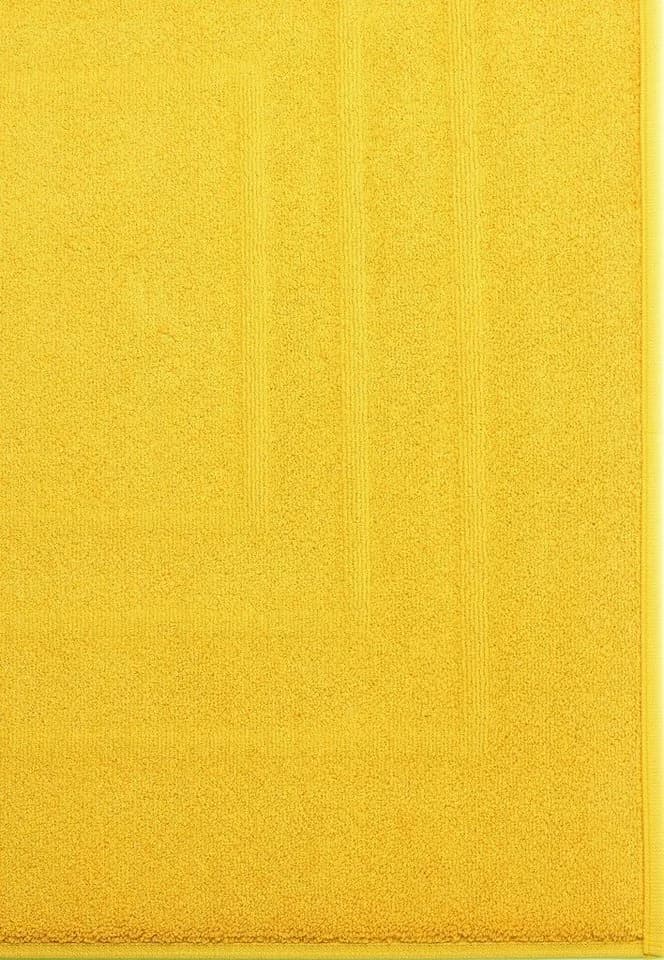 Vossen Badematte Feeling 60x60 cm Gelb Baumwolle Hoch-Tief-Effekt
