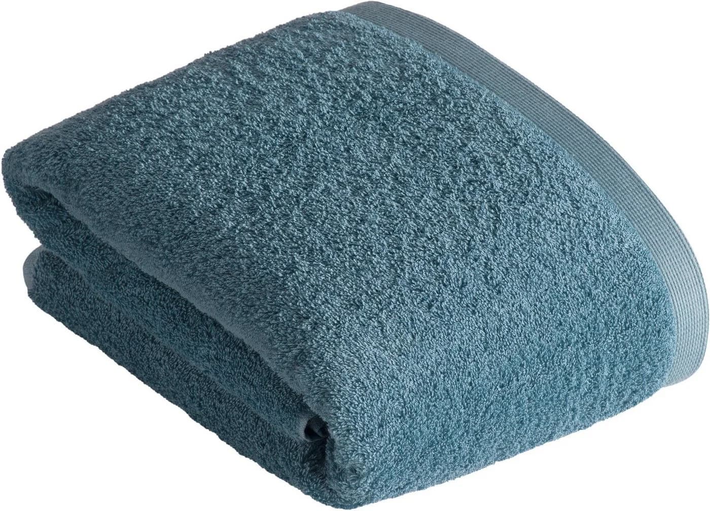 VOSSEN Saunatuch High Line Blau 100x150cm Walkfrottee - Bild 2