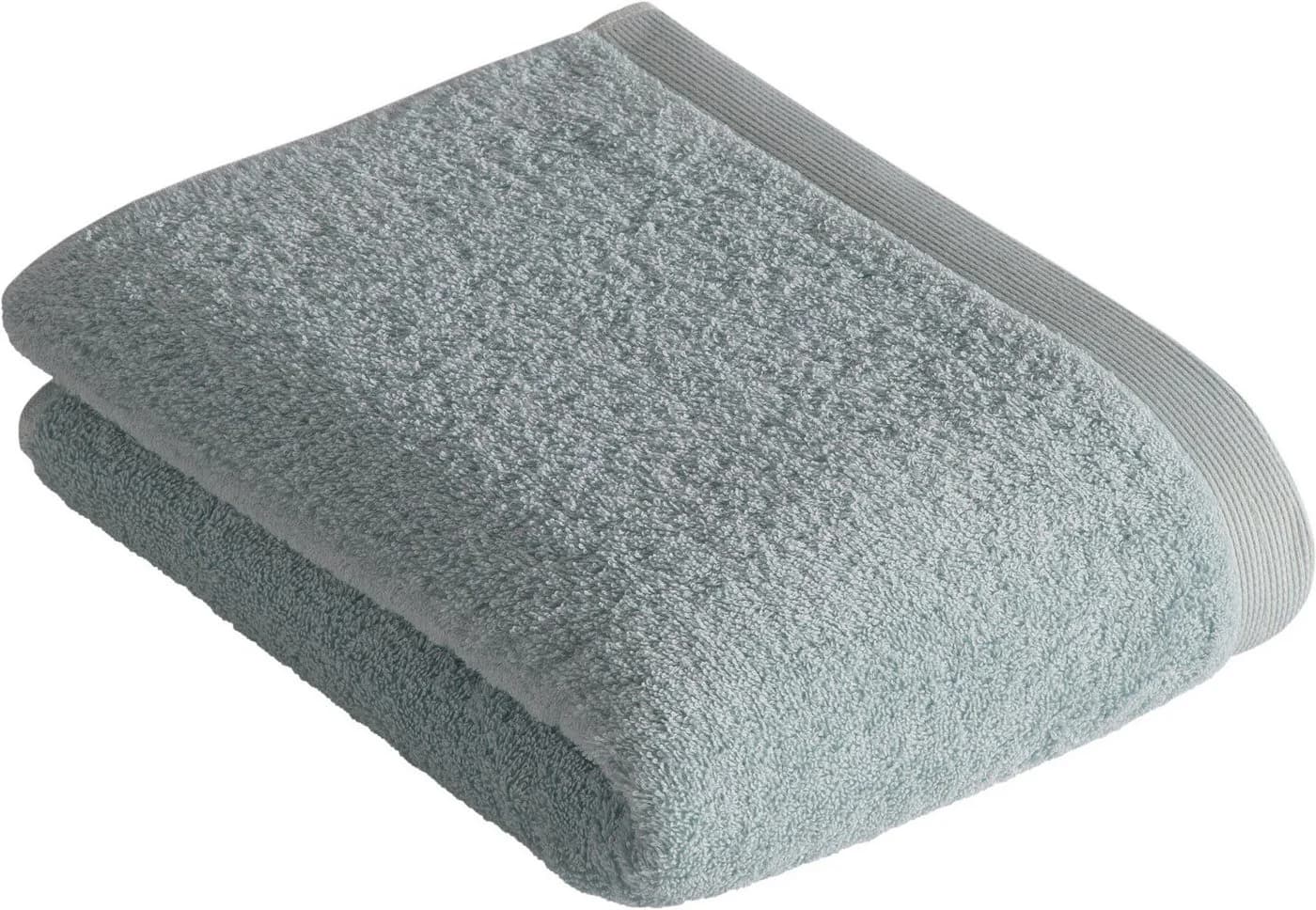 VOSSEN Badetuch High Line Grau-Blau 100% Baumwolle Walkfrottee - Bild 2
