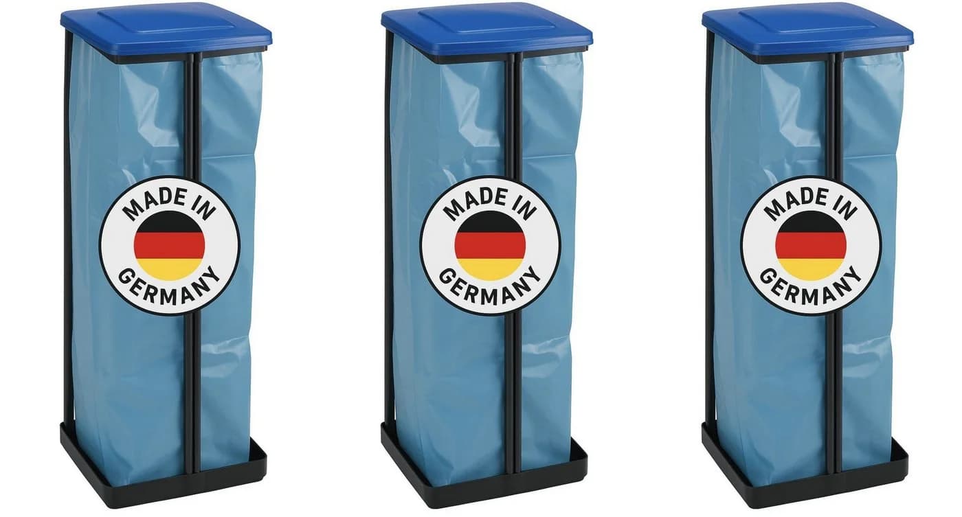 ALPFA Müllsackständer 3er Set Schwarz 120 Liter - Bild 2