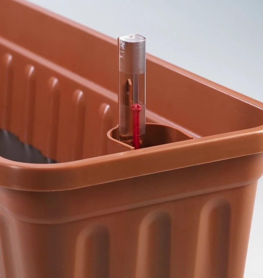 ALPFA Balkonkasten 80 cm Terracotta mit Wasserspeicher - Bild 3