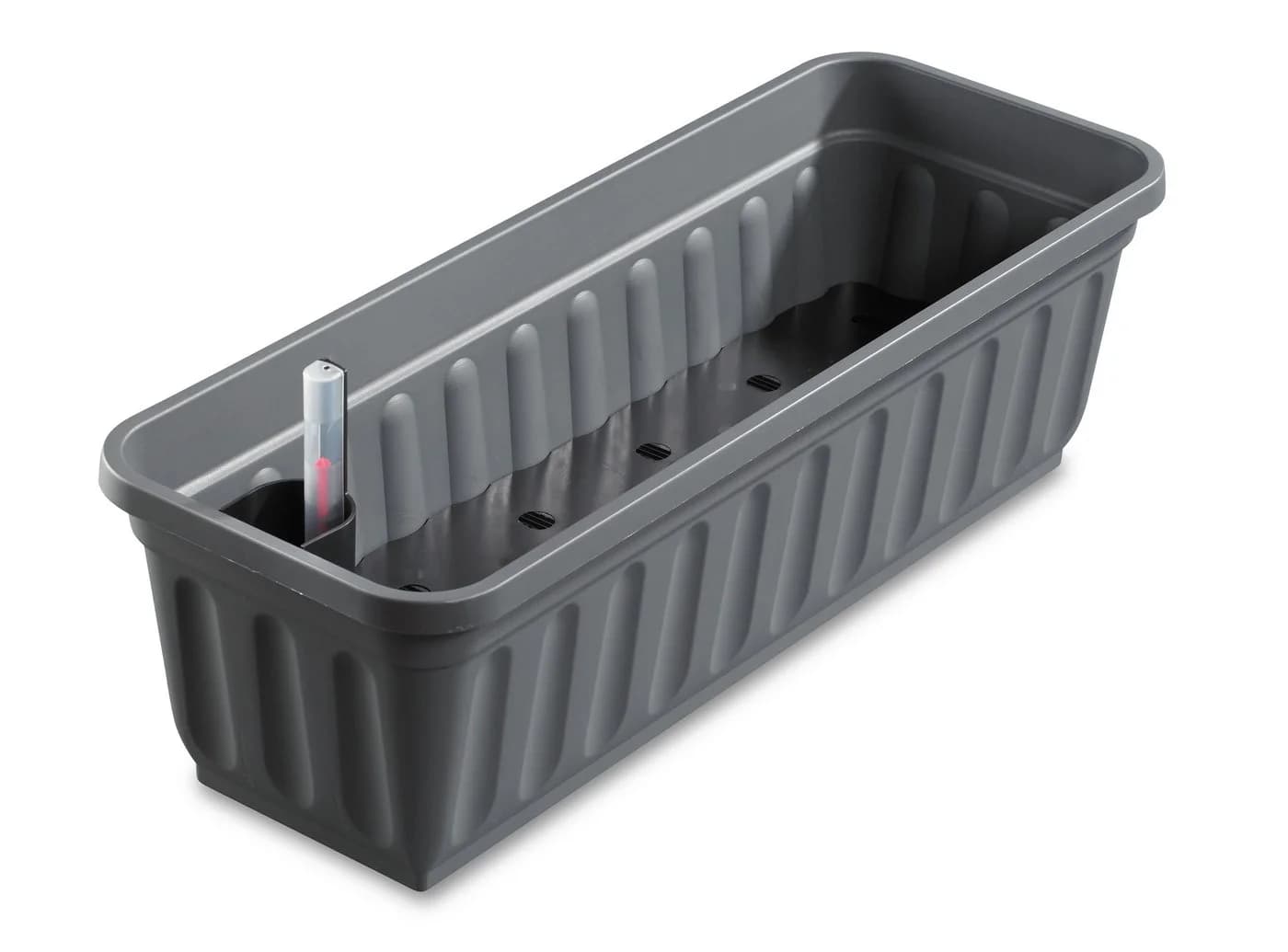 ALPFA Balkonkasten anthrazit 60 cm mit Wasserspeicher