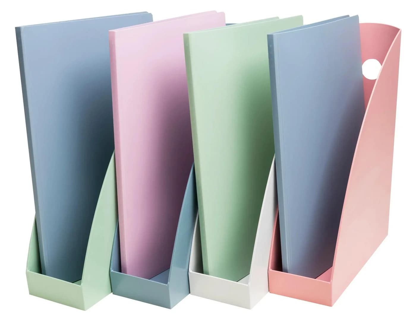 EXACOMPTA Aufbewahrungsbox Set 4-tlg. Weiß/Rosa/Grün/Blau AutentiK - Bild 4