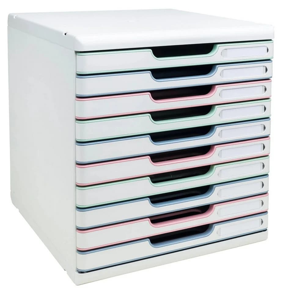 EXACOMPTA Aufbewahrungsbox Modulo 10 Schubladen Bunt - Bild 3