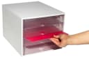 EXACOMPTA Schubladenbox ECOBOX 4 Schubladen Kristall Transparent Bild 3