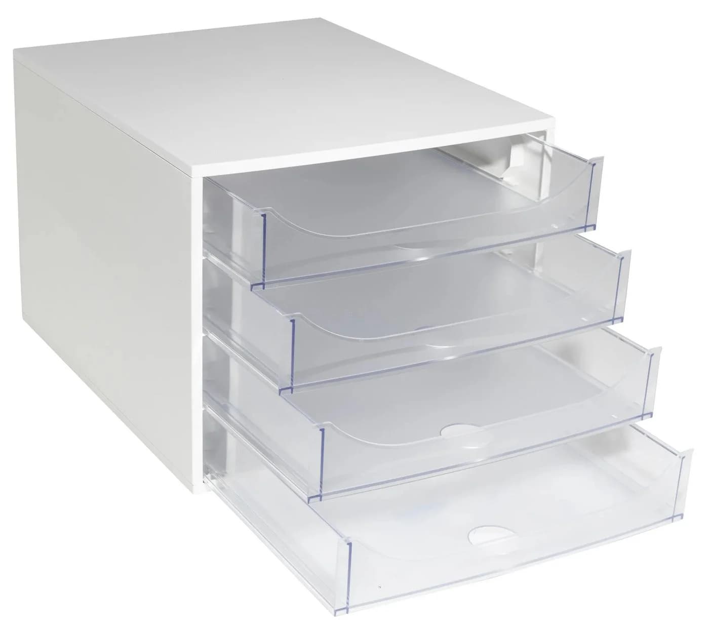 EXACOMPTA Schubladenbox ECOBOX 4 Schubladen Kristall Transparent - Bild 4