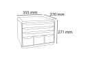 EXACOMPTA STOREBOX Schubladenbox 6-fach lichtgrau stapelbar Bild 4