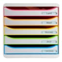 EXACOMPTA Schubladenbox Big Box Plus 5 Schubladen Weiss Harlekin Bild 2
