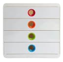 EXACOMPTA POP-BOX Schubladenbox 4 Fächer Weiss/Harlekin Bild 2