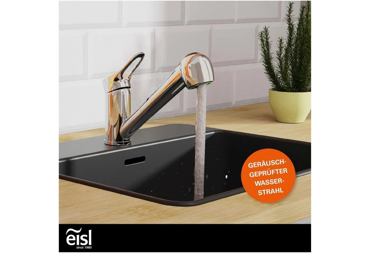 EISL Spültischarmatur Verona Grau Chrom Ausziehbar 360° - Bild 3