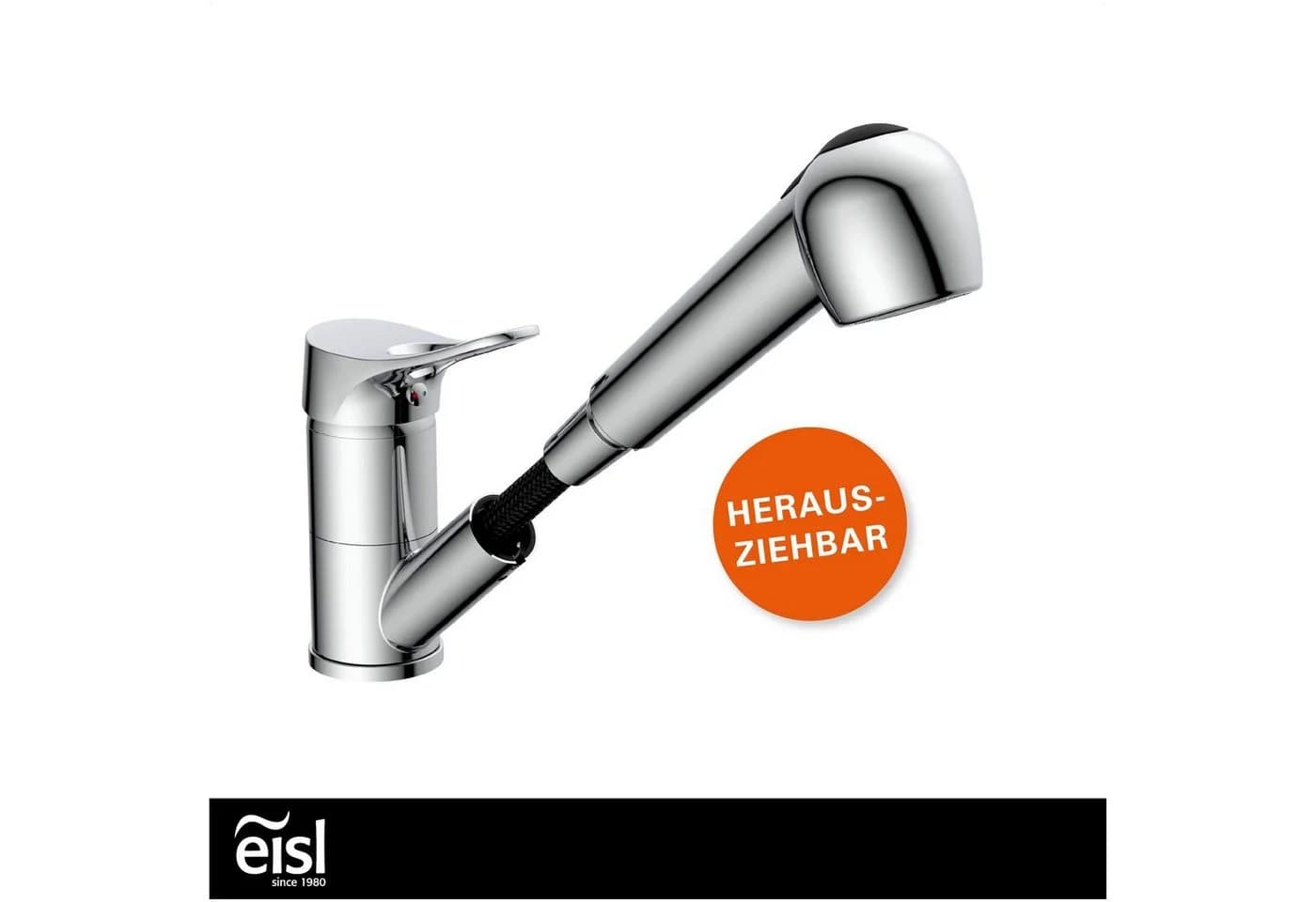 EISL Spültischarmatur Verona Grau Chrom Ausziehbar 360° - Bild 5