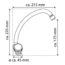Eisl Spültischarmatur GRADO schwenkbarer Auslauf 360° silber Bild 4