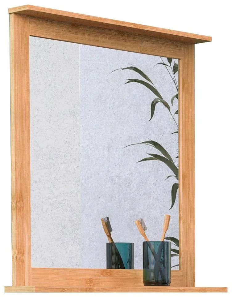 EISL Badspiegel Bambus mit Ablage Beige Natur - Bild 4