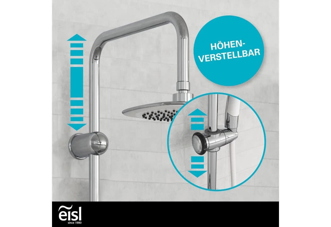 EISL Brausegarnitur DUSCHTRAUM 2-in-1 Duschsystem Weiß Chrom - Bild 3