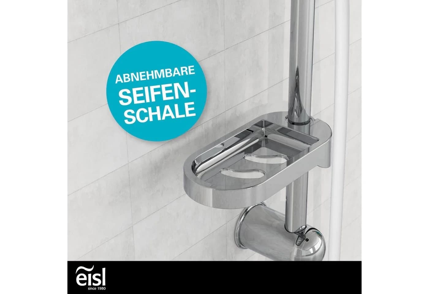 EISL Brausegarnitur DUSCHTRAUM 2-in-1 Duschsystem Weiß Chrom - Bild 5