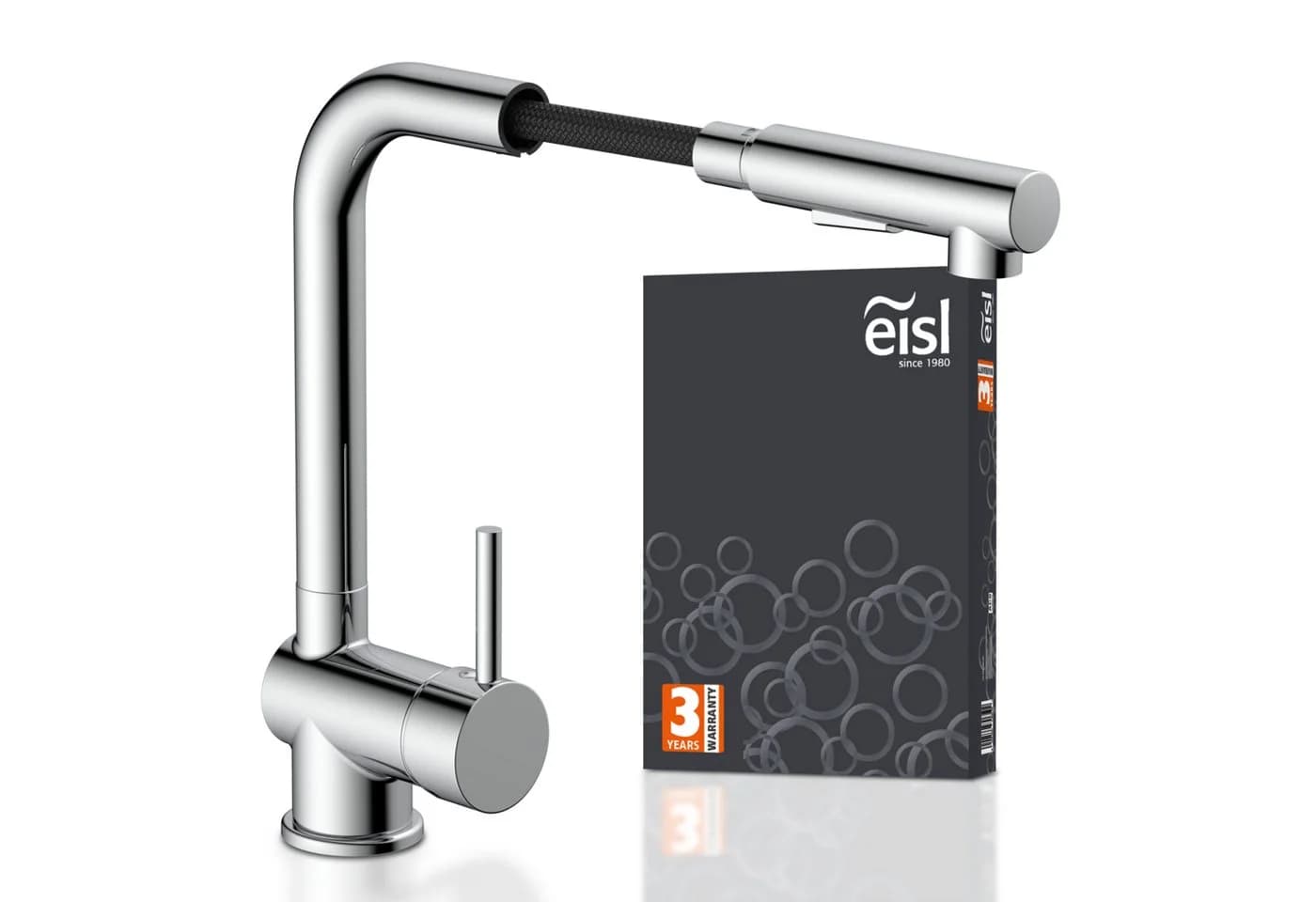 Eisl Spültischarmatur mit Geschirrbrause, ausziehbar in Chrom - Bild 2