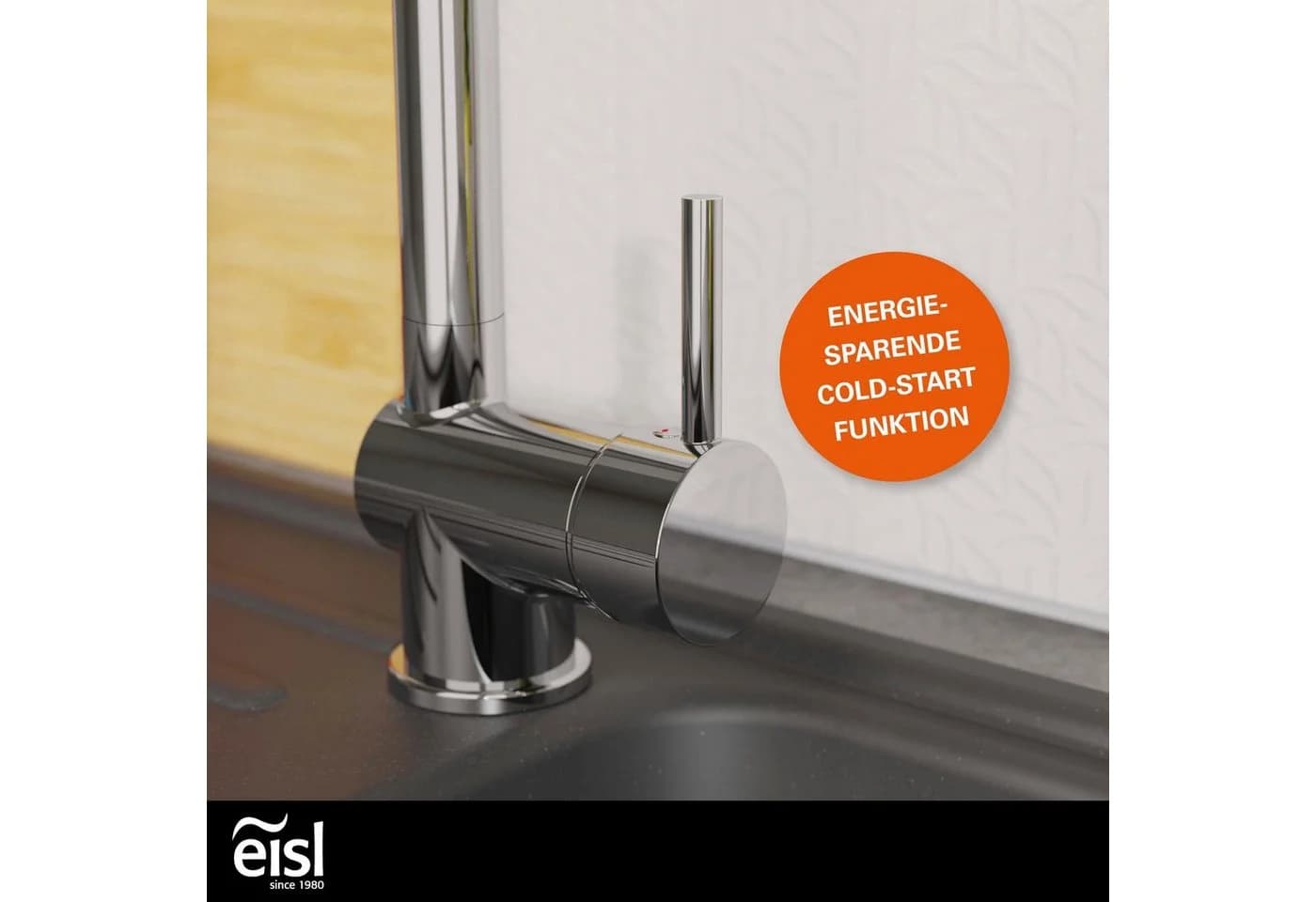 Eisl Spültischarmatur mit Geschirrbrause, ausziehbar in Chrom - Bild 5