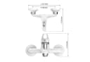 Eisl Wannenarmatur SPEED Mischbatterie Badewanne Weiß/Chrom Bild 5