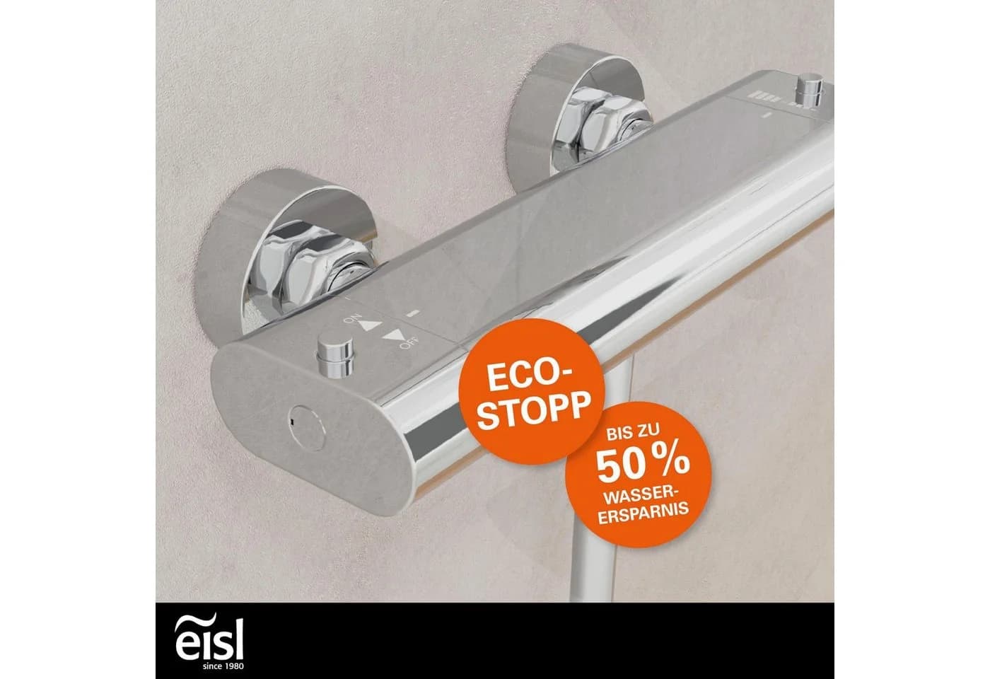 EISL Carneo Brausethermostat Chrom Grau - Bild 5