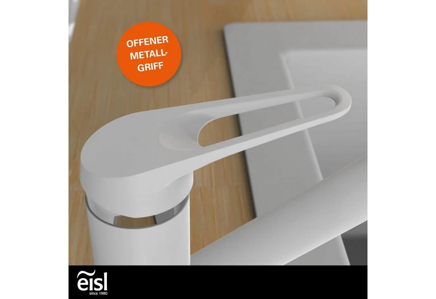 Eisl Spültischarmatur Speed 360° schwenkbar Weiß Mischbatterie Küche - Bild 4