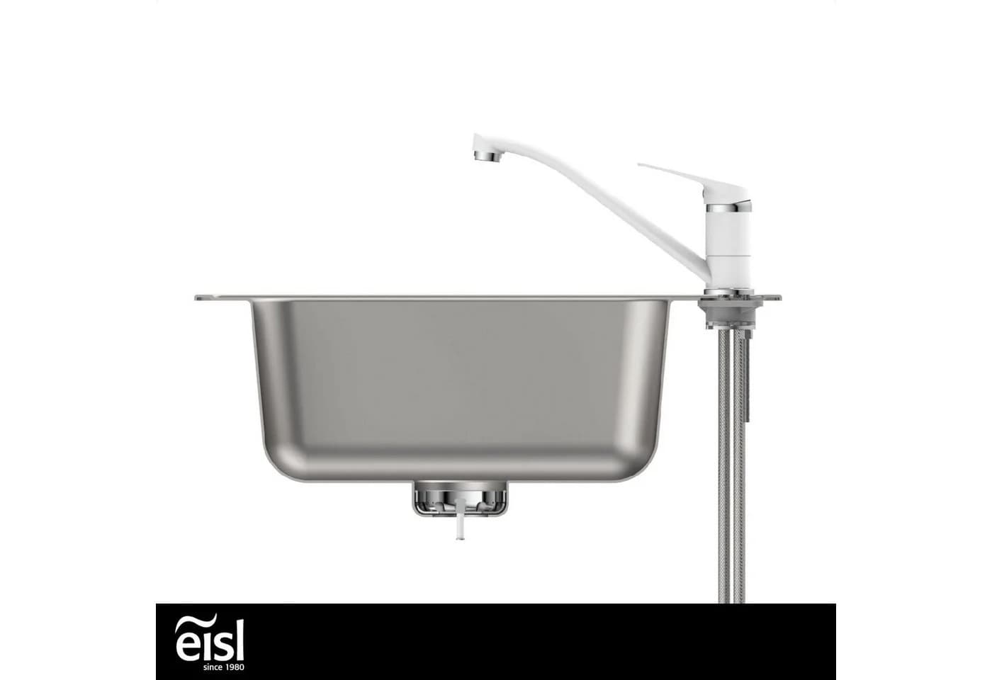Eisl Spültischarmatur Speed 360° schwenkbar Weiß Mischbatterie Küche - Bild 5
