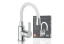 EISL Flexo Waschtischarmatur Grau/Weiss mit Eco-Click und Cold-Start Bild 2