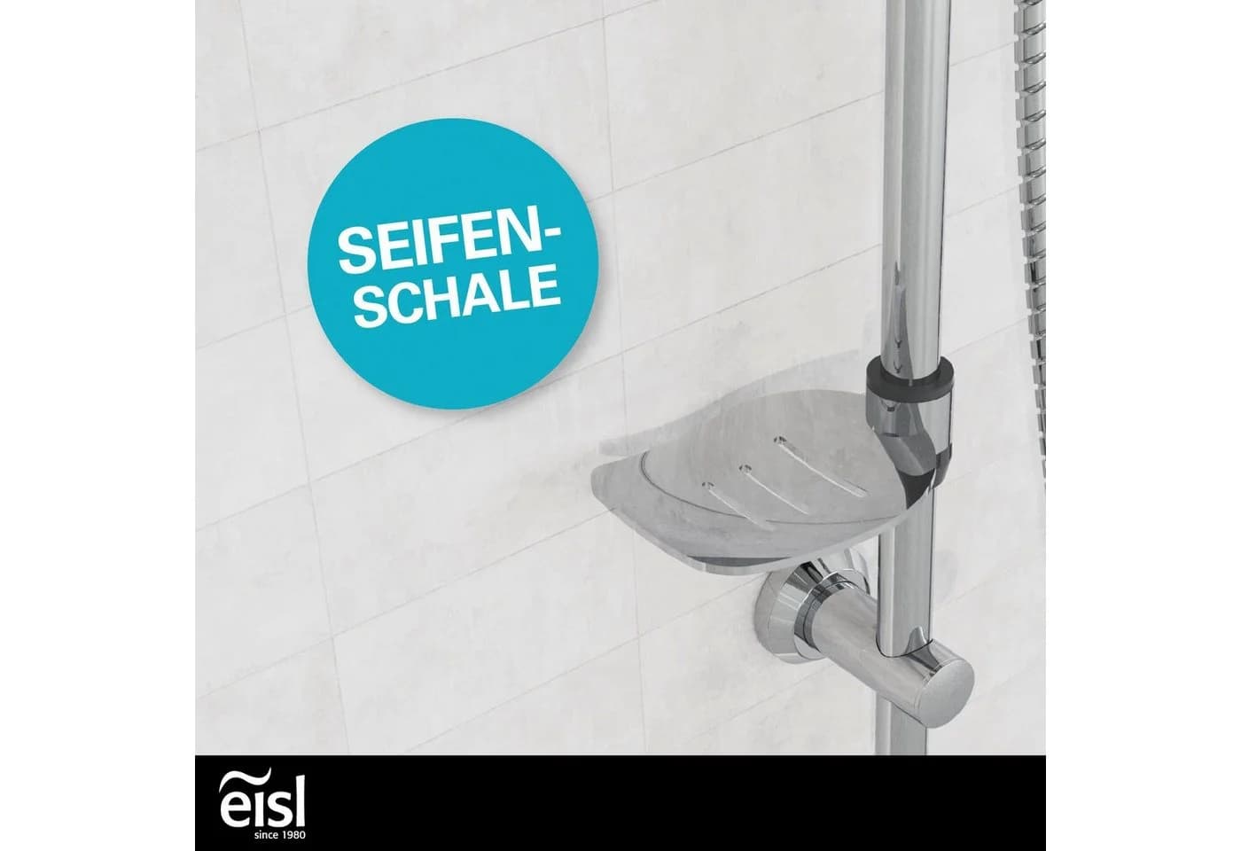 Eisl Duschsystem EASY COOL Regendusche mit Handbrause und Seifenschale - Bild 5