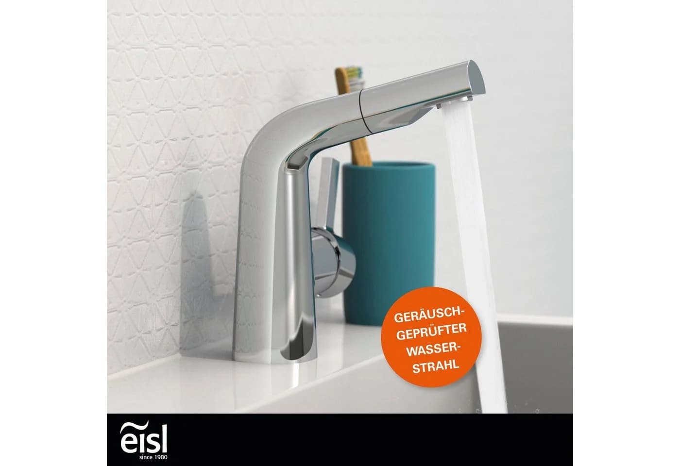 Eisl COOL Waschtischarmatur Chrom mit herausziehbarer Brause - Bild 2