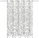 EISL Duschvorhang Mosaik Grau Polyester mit Anti-Schimmel Bild 1
