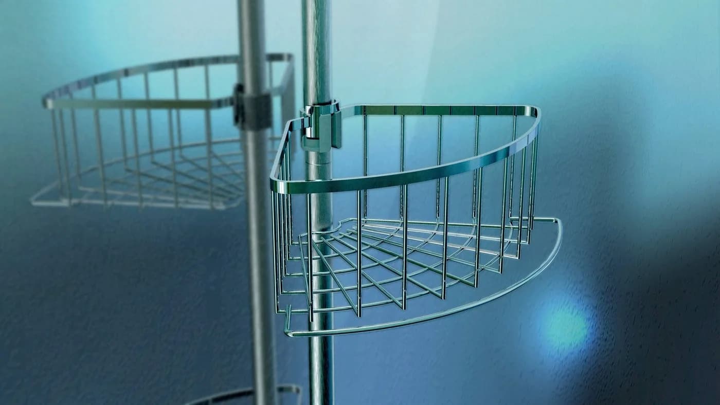 EISL Duschregal Teleskop Edelstahl Silber Höhenverstellbar - Bild 2